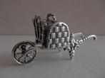 Miniatuur zilver ep49 KRUIWAGEN + MAND zilveren miniaturen, Antiek en Kunst, Antiek | Goud en Zilver, Zilver, Verzenden