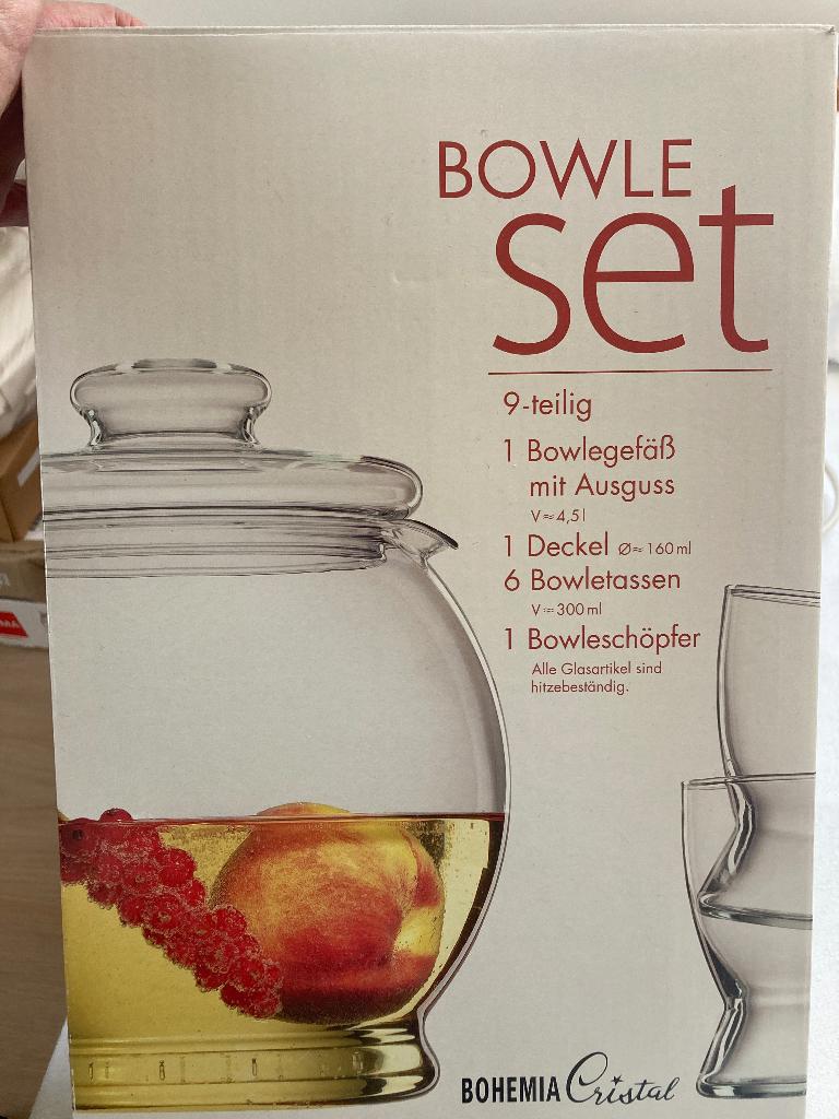 bowl set 9-delig Bohemia Cristal als nieuw, Huis en Inrichting, Keuken | Servies, Ophalen, Overige typen, Overige stijlen, Glas