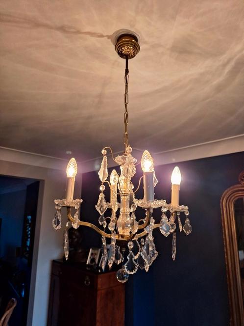 Set hanglamp en 2 wandlampen antiek, Antiek en Kunst, Antiek | Lampen, Ophalen