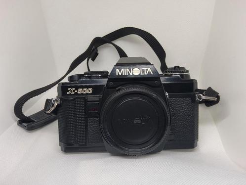 Zeer complete Minolta X-500 Bundel! Body, lenzen, filters..., Audio, Tv en Foto, Fotocamera's Analoog, Zo goed als nieuw, Spiegelreflex