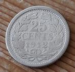 Nederland 25 cent 1912 (lot 2), Postzegels en Munten, Munten | Nederland, Zilver, 25 cent, Ophalen of Verzenden, Koningin Wilhelmina