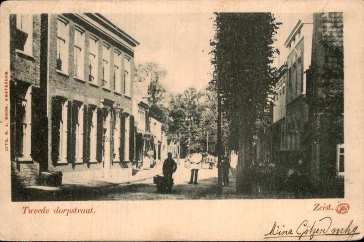Tweede Dorpstraat, Verzamelen, Ansichtkaarten | Nederland, Gelopen, Utrecht, Voor 1920, Ophalen of Verzenden