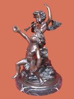Bronzen beeld Joseph D'Asté muziek spelende engelen., Antiek en Kunst, Antiek | Koper en Brons, Ophalen, Brons