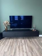 Tv meubel zwart (als nieuw) 225 cm, Ophalen, Zo goed als nieuw, 200 cm of meer, Minder dan 100 cm