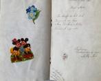 Poesie-album - 1945 - 1947 - met plaatje Mickey Mouse, Antiek en Kunst, Ophalen of Verzenden