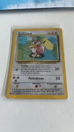 Farfetch’d base set Pokemon kaart Nederlandstalig 27/102, Ophalen of Verzenden, Gebruikt