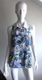 CAROLINE BISS Mooie blauw witte blouse top mt 38, Maat 38/40 (M), Overige kleuren, Verzenden, Zo goed als nieuw
