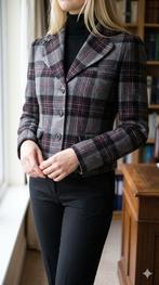 Prachtig Jasje / Blazer ARMANI JEANS | Wol-blend | Ruit, Verzenden, Zo goed als nieuw, Jasje, Grijs