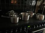 BK Pannenset - RVS - Inductie Geschikt, Huis en Inrichting, Keuken | Potten en Pannen, Gebruikt, Inductieplaat, Pannenset, Ophalen of Verzenden