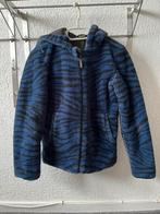 Blauw zwart fleece jack mt 158-164, Meisje, Ophalen of Verzenden, Zo goed als nieuw, Hema