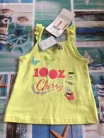 Nieuw Geel topje ' 100% Cherry ' - Maat 67 cm ( 6 maanden ), Kinderen en Baby's, Babykleding | Maat 68, Ophalen of Verzenden, Nieuw