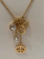 Astrelle Ketting met Bedels - 42cm + 3cm, Nieuw, Ophalen of Verzenden, Goud, Overige materialen