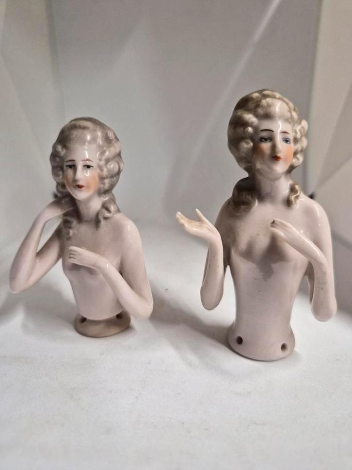 Marie Antoinette Halfdolls Art Deco Set, Antiek en Kunst, Antiek | Keramiek en Aardewerk, Ophalen of Verzenden