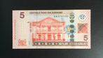 Suriname | 5 dollar (unc), Postzegels en Munten, Bankbiljetten | Amerika, Ophalen of Verzenden, Zuid-Amerika, Los biljet