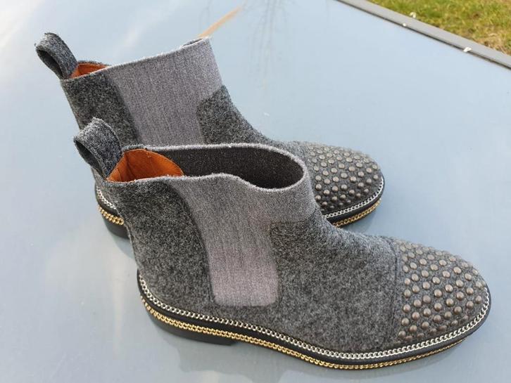 RAS Grijze Laarzen Maat 40 - Studs & Ketting, Kleding | Dames, Schoenen, Zo goed als nieuw, Lage of Enkellaarzen, Grijs, Ophalen of Verzenden