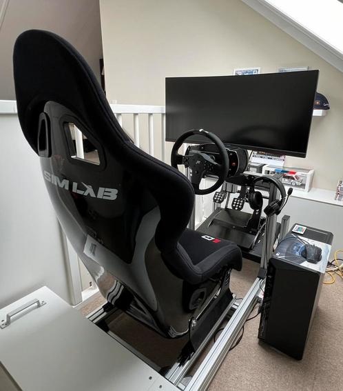 Simrig incl. PC, plug & play, Spelcomputers en Games, Spelcomputers | Overige Accessoires, Zo goed als nieuw, Ophalen