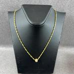 Gouden Ketting | 18k | 4g | singapore+balletje|45cm | 388775, Sieraden, Tassen en Uiterlijk, Kettingen, Ophalen of Verzenden, Gebruikt