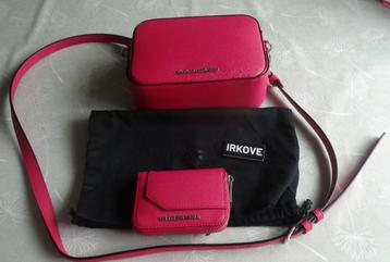 KARL LAGERFELD * CROSS BODY TAS EN PORTEMONEE * Roze * beschikbaar voor biedingen