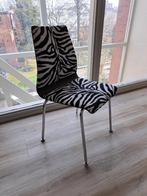 zebra stoel, Huis en Inrichting, Stoelen, Metaal, Gebruikt, Kunst, Eén