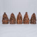 Neogotische beelden evangelisten 19e eeuw eikenhout, Ophalen of Verzenden