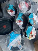 Partij NIEUWE pannen van verschillende merken, zoals Tefal, Ophalen of Verzenden, Nieuw, Rvs, Pannenset