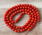 Antieke bloedkoraal kralen, Sieraden, Tassen en Uiterlijk, Antieke sieraden, Verzenden, Overige materialen, Ketting