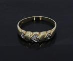 Diamanten hart 14k gouden dames ring design handgemaakt, 18 tot 19, Voordeelsieraden, Ophalen of Verzenden, Zo goed als nieuw