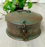 antiek koperen islamitische Mughal Pandan betel doos, Antiek en Kunst, Ophalen of Verzenden
