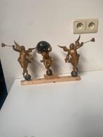 Set antieke houten beelden friese klok, Antiek en Kunst, Ophalen of Verzenden