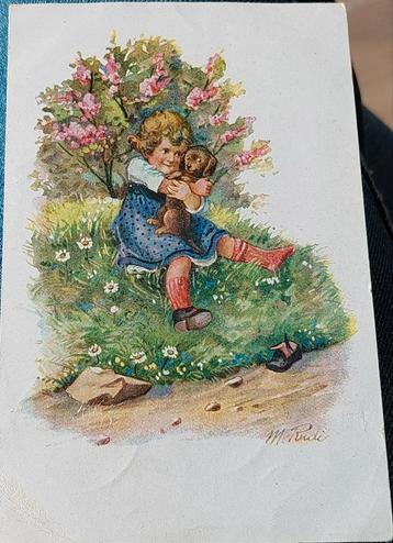 Antieke ansichtkaart, gesigneerd. M.Rudi.
Ongeveer 1920
 beschikbaar voor biedingen
