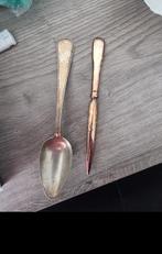 Zilveren mes lepel, Antiek en Kunst, Antiek | Goud en Zilver, Ophalen of Verzenden, Zilver