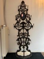 Antieke kapstok met paraplu bak en spiegel, Huis en Inrichting, Woonaccessoires | Kapstokken, Gebruikt, 200 cm of meer, Metaal