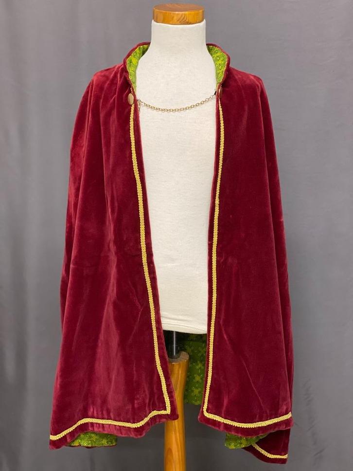 Bordeauxrode cape(s) voor jeugdprins of jeugd raad van 11, Kinderen en Baby's, Carnavalskleding en Verkleedspullen, Zo goed als nieuw