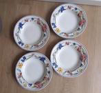 4 diepe borden Wood & Sons Alpine Meadow, Gebruikt, Ophalen of Verzenden, Bord(en), Overige stijlen