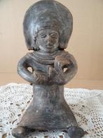 Aardewerk beeld Peru inheems beeld met eend 23cm vintage, Ophalen of Verzenden