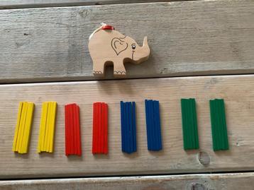 Houten spel stapelolifant. NIEUW. Toi-Toys Eindhoven Mikado beschikbaar voor biedingen