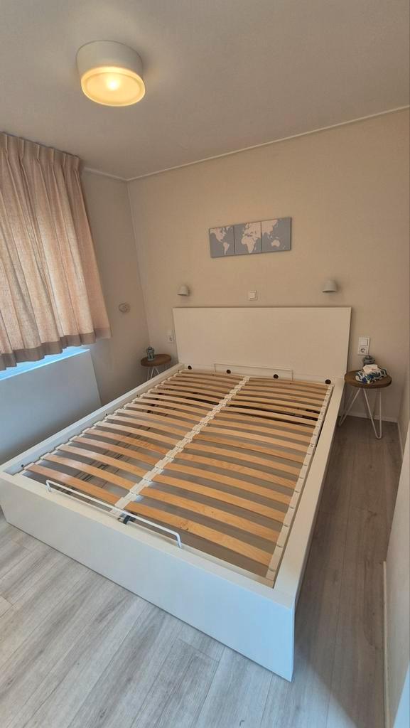 IKEA Malm Bedframe 160x200 met opbergvak - Wit, Huis en Inrichting, Slaapkamer | Bedden, Gebruikt, Tweepersoons, 160 cm, 200 cm