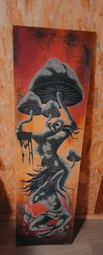 Unieke paddenstoel kunst aan de muur, Ophalen of Verzenden