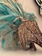 Antieke cabaret hoofdtooi strass veren Moulin Rouge original, Verzenden, Dames
