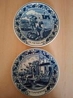Delfts Blauw Borden - Metselaar & Timmerman, Antiek en Kunst, Ophalen of Verzenden