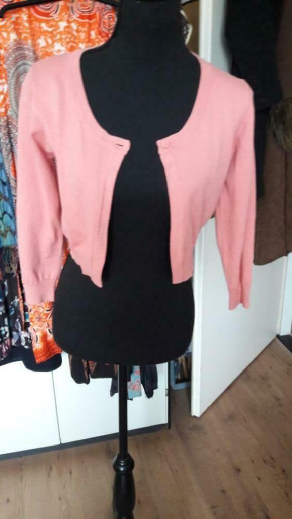 Nieuw!Mooi kort vestje/bijv. op King Louie jurkje/past S&M, Kleding | Dames, Truien en Vesten, Nieuw, Maat 38/40 (M), Ophalen of Verzenden