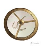 Groot plafondlamp - plafonnière klassiek - koper brons, Huis en Inrichting, Lampen | Plafondlampen, Ophalen of Verzenden, Zo goed als nieuw