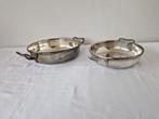 2 vintage verzilverde schaaltjes.Brabantia plate 90, Overige materialen, Gebruikt, Ophalen of Verzenden, Schaal of Schalen