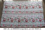 uit Zweden, set KERST gordijnen, GOD JUL, 2x 180x60 cm., Ophalen of Verzenden, Zo goed als nieuw, 150 tot 200 cm, Minder dan 100 cm