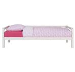 Bed Ties WhiteWash hout 90x200cm, Ophalen, 85 tot 100 cm, Gebruikt, Lattenbodem