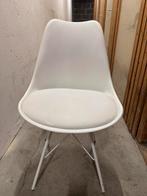 4 eetkamerstoelen Jysk, Huis en Inrichting, Stoelen, Ophalen, Zo goed als nieuw, Wit, Vier