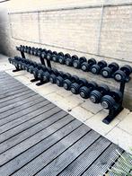 Dumbells Fitness LifeMaxx 4-40kg met rekken, Sport en Fitness, Ophalen, Zo goed als nieuw, Benen, Halterset