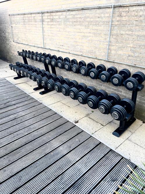 Dumbells Fitness LifeMaxx 4-40kg met rekken, Sport en Fitness, Fitnessmaterialen, Zo goed als nieuw, Halterset, Armen, Benen, Borst