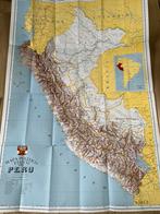 Landkaart van Peru Zuid-Amerika, Boeken, Atlassen en Landkaarten, Overige gebieden, Ophalen of Verzenden, Zo goed als nieuw, 1800 tot 2000