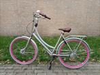 Grijs en roze omafiets, Fietsen en Brommers, Fietsen | Dames | Omafietsen, Ophalen, Versnellingen, Cortina, 53 tot 56 cm